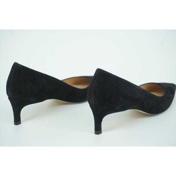 Stuart Weitzman Anny 75MM Black Suede Pointy Toe Pumps Size 6 AA Narrow $398 - Picture 10 of 11